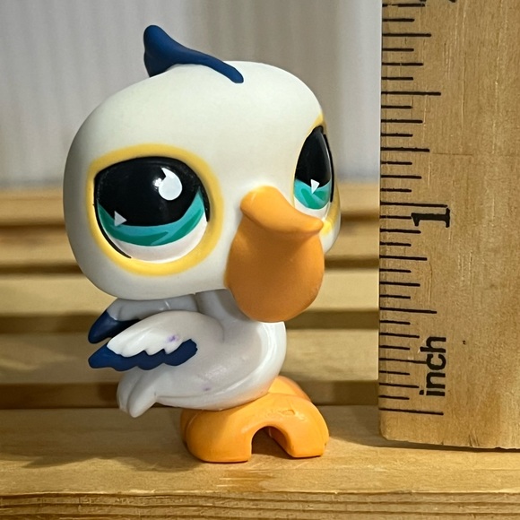 LPS Littlest Pet Shop Seabird White Pelican #517 - Picture 6 of 6